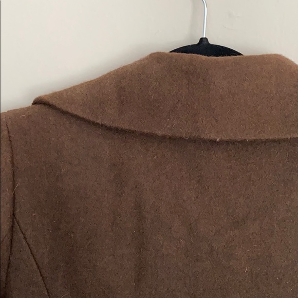 Brown wool coat - Picture 5 of 7